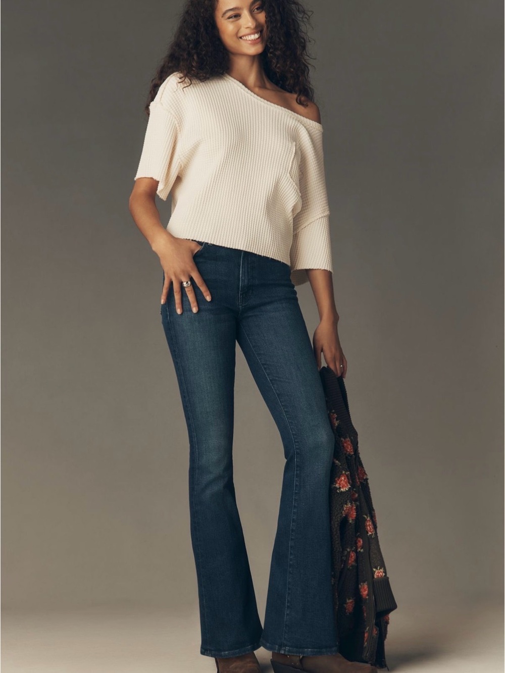MOTHER Dark Indigo Flare Jeans